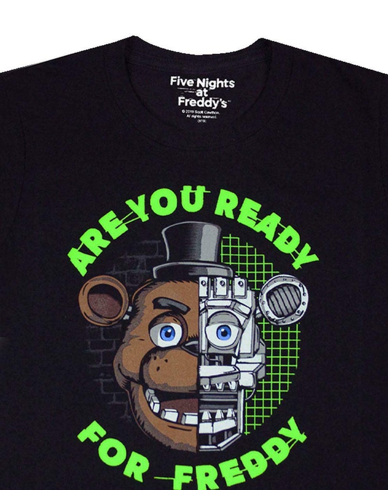 Five Nights at Freddy's I Survived Boy's T-Shirt (7-8 Years) Black - Image 4